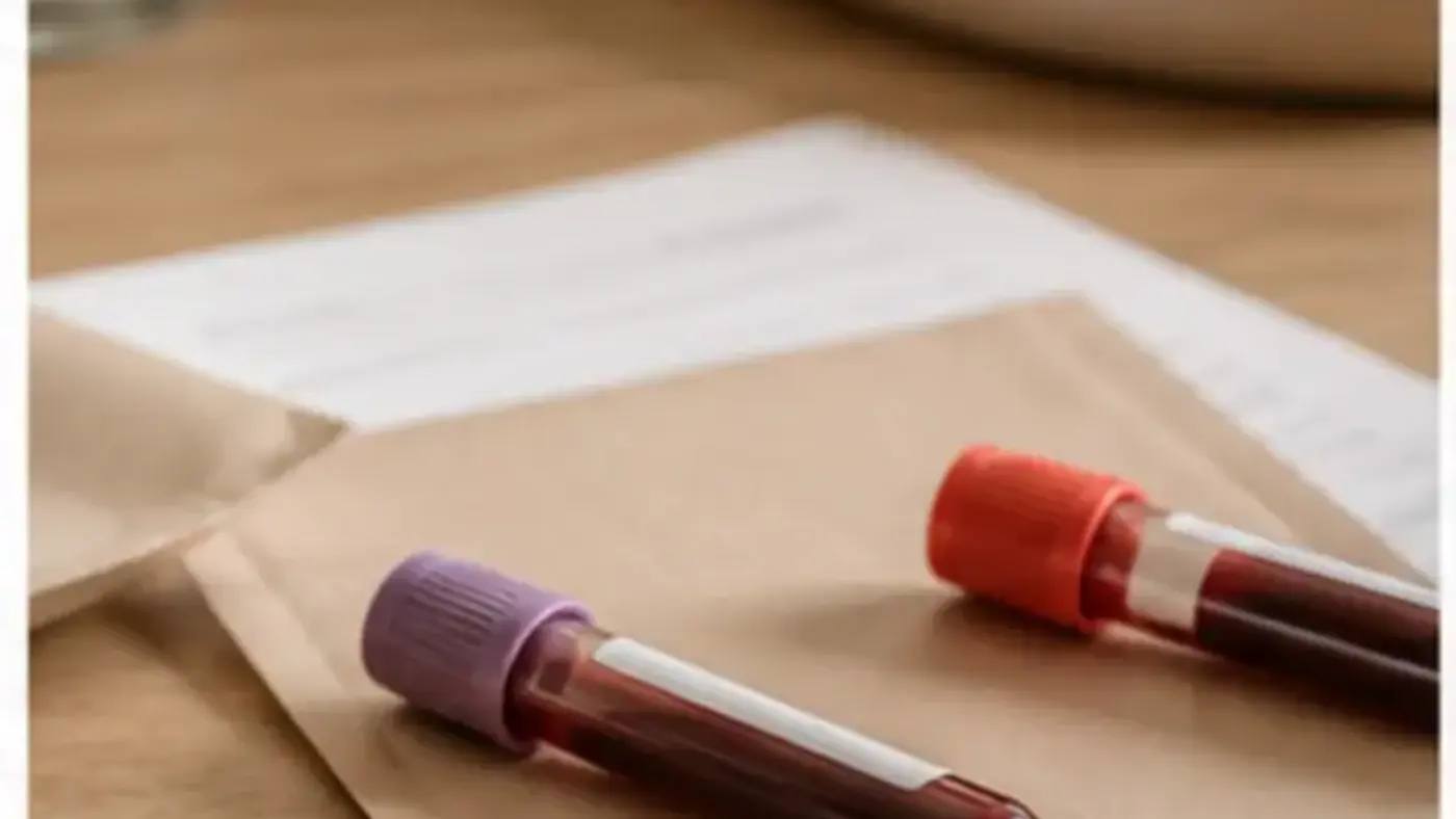 Blodprov och medicinsk uppföljning i en varm vårdmiljö